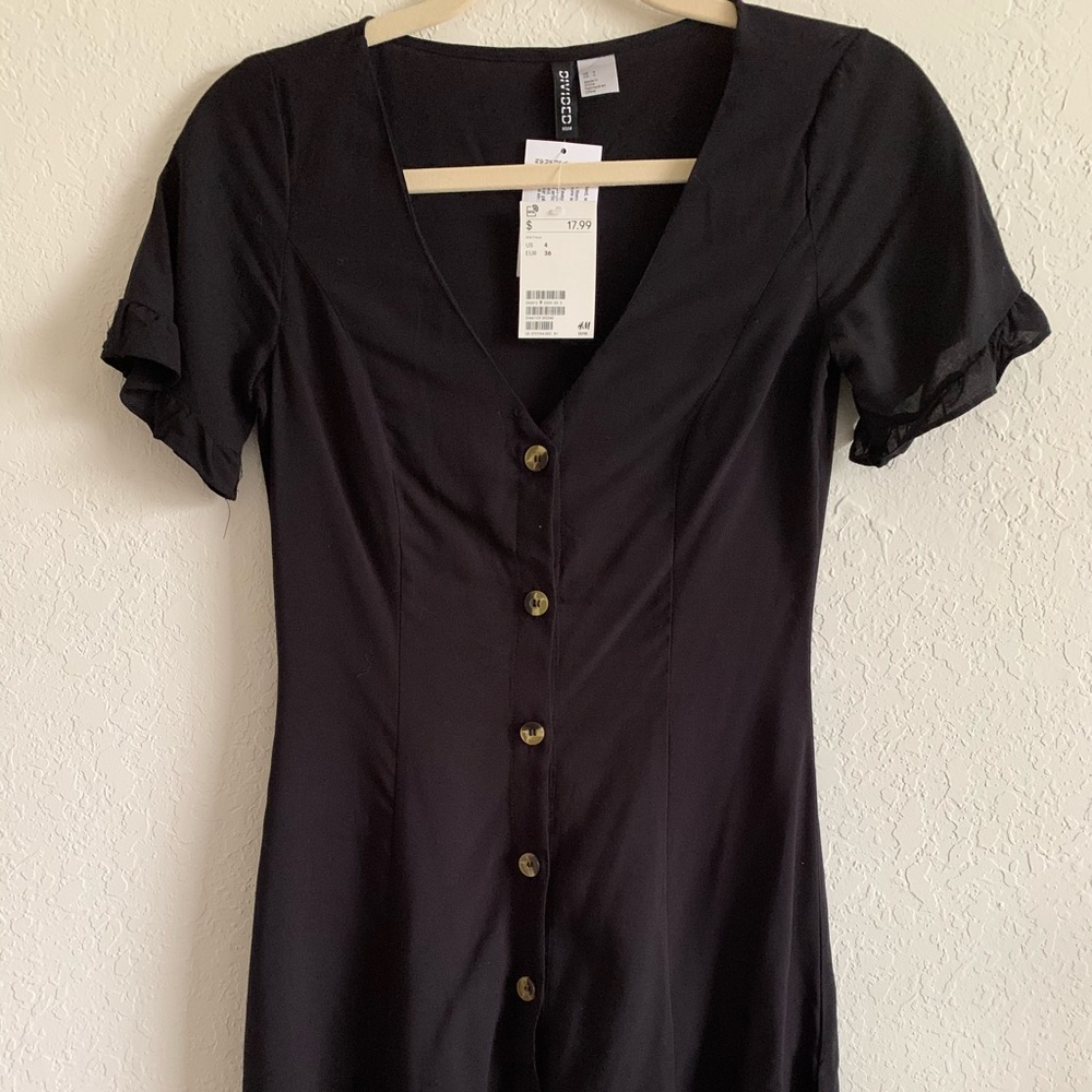 Black button up Dress